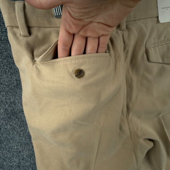 NWT Banana Republic Brushed Pleated Pant Men 34x30 Tapered Leg Relaxed Fit - Picture 16 of 16
